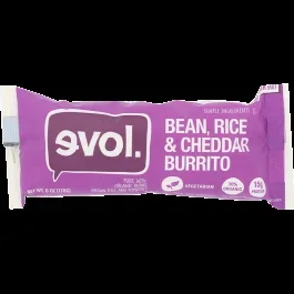 Evol Bean Rice & Cheddar Burrito-6 oz