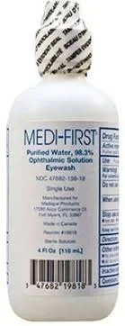 Eye Wash Solution, 4oz Squeeze Bottle