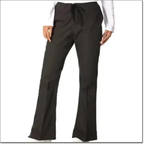 Fashion Seal Uniforms – Scrub Pants Flare Leg Large Black Female – 7077-L