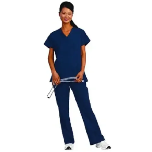 Fashion Seal Uniforms – Scrub Shirt Medium Navy Blue 2 Pockets Short Sleeve Female – 7142-M