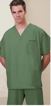 Fashion Seal Uniforms – Scrub Shirt X-Large Blueberry 3 Pockets Short Set-In Sleeve Unisex – 78760-XL