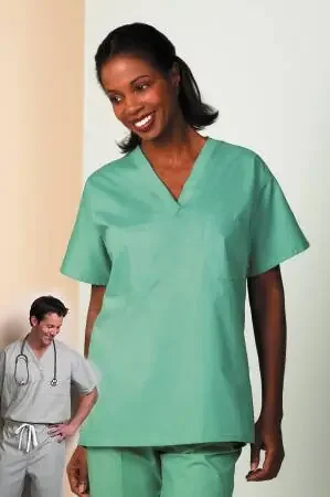 Fashion Seal Uniforms – Scrub Shirt X-Large Jade 2 Pockets Short Sleeve Unisex – 6794-XL