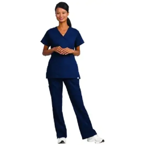 Fashion Seal Uniforms – Scrub Shirt X-Large Navy Blue 2 Pockets Short Sleeve Female – 7132-XL