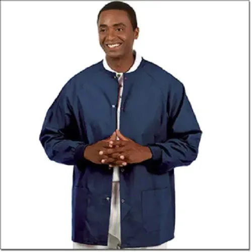 Fashion Seal Uniforms – Warm-Up Jacket Navy Blue 3X-Large Hip Length Reusable – 7696-8134155-8134933-3XL