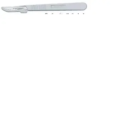 Feather – Scalpel No. 12 Stainless Steel / Plastic Classic Grip Handle Sterile Disposable – 2975 12