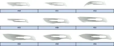 Feather – Surgical Blade Stainless Steel No. 24 Sterile Disposable Individually Wrapped – 2976 24