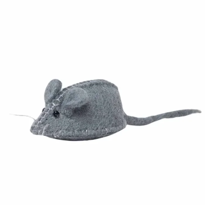 Felt & Yarn Wool Stitched Mouse