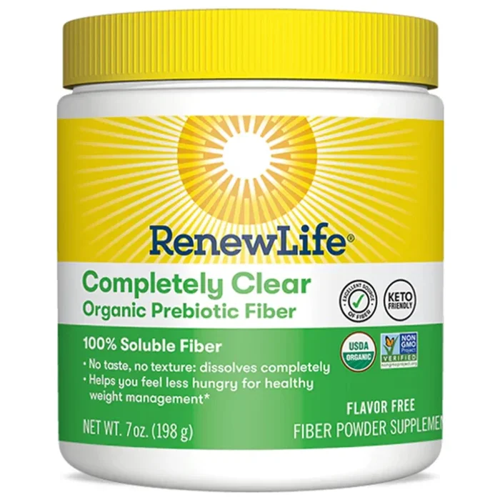Fibra Prébiotica Orgânica Completamente Transparente, 198 g (7 oz) em Pó
