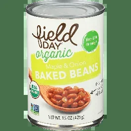 Field Day Maple & Onion Baked Beans Organic-15 oz