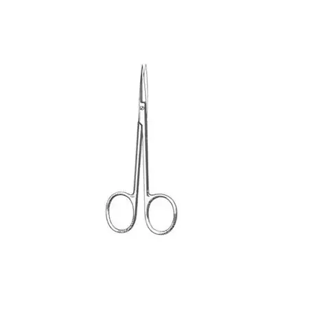 Fine Surgical – Iris Scissors 4-1/2 Inch Length Office Grade Stainless Steel NonSterile Finger Ring Handle Straight Blades Sharp Tip / Sharp Tip – GS-13-002
