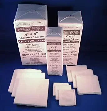 First Aid Only – Gauze Sponge Gauze 12-Ply 4 X 4 Inch Square NonSterile – 4522