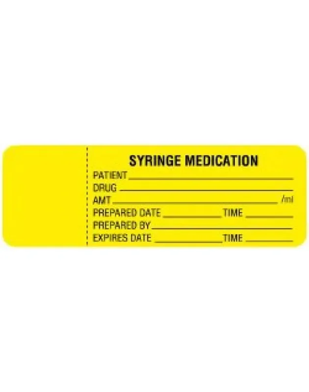 First Healthcare Products – Pre-Printed Label Advisory Label White Paper DIRECTIONS CHANGED REFER TO CHART Black Safety and Instructional – ULRXA1238
