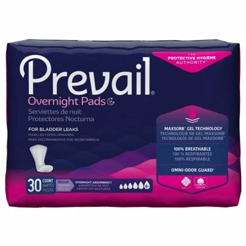 First Quality, Bladder Control Pad 16 Inch Length Heavy Absorbency Polymer Core PVX-120, Case Of 4