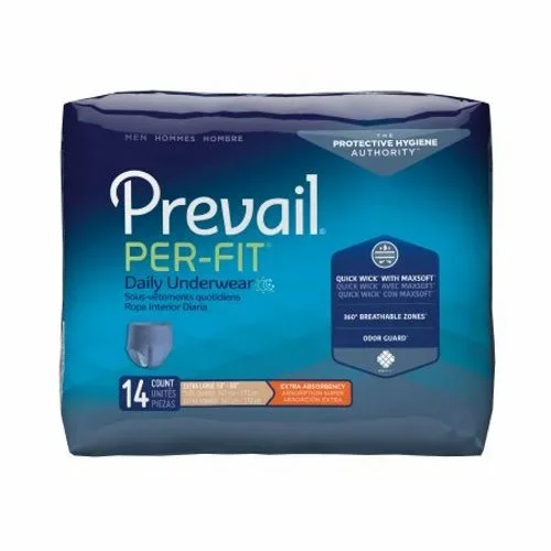 First Quality, Daily Protective Underwear Pull-Up Disposable Adult Diaper for Men Extra Absorbency X-Large, Case Of 4