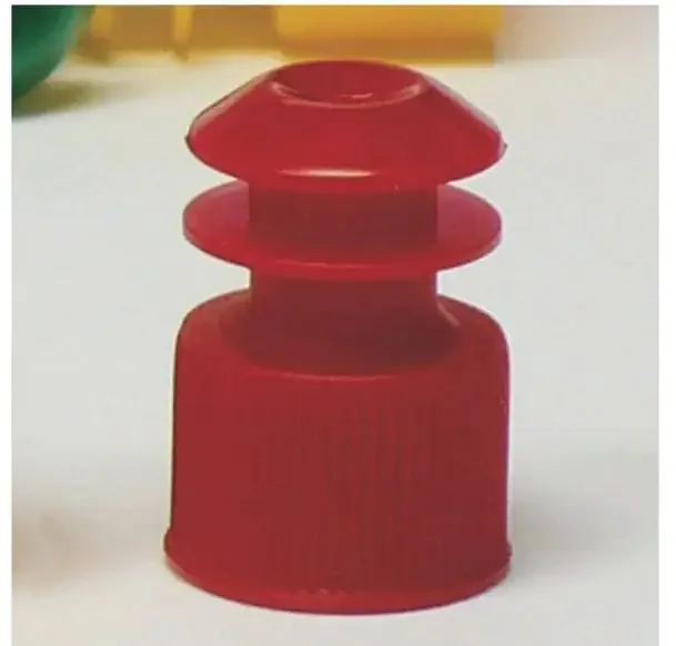 Fisher Scientific – Tube Closure Polyethylene Flanged Plug Cap Red 12 mm For 12 mm Tubes NonSterile – 22170159