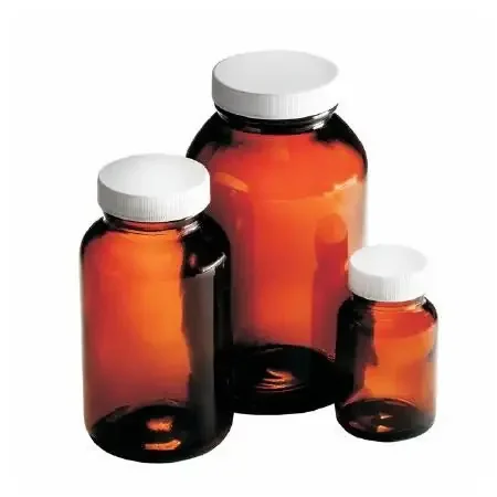 Fisher Scientific – Wide Mouth Bottle 16 oz. Amber – 02911436A