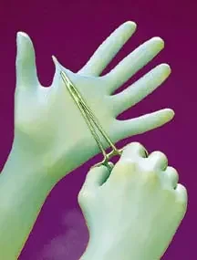 Fisherbrand – Exam Glove Large NonSterile Nitrile Standard Cuff Length Fully Textured Green Not Chemo Approved – 19050550C