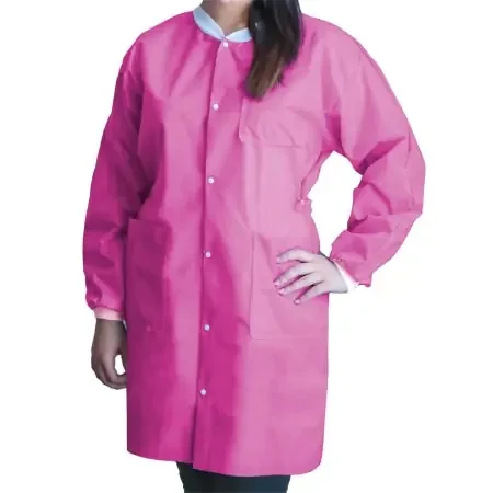 FitMe – Lab Coat Bubblegum Pink Small Knee Length Disposable – UGC-6610-S