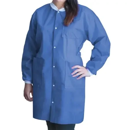 FitMe – Lab Coat Medical Blue X-Large Knee Length Disposable – UGC-6613-XL