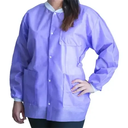 FitMe – Lab Jacket Purple 2X-Large Hip Length Disposable – UGJ-6504-XXL
