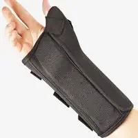 FLA ProLite – Wrist Brace with Abducted Thumb Aluminum / Foam / Nylon / Polyester Right Hand Black X-Large – 22-4601LBLK