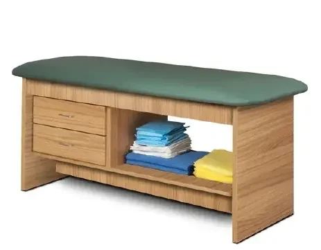 Flat Top Straight Line – Straight Line Treatment Table with Shelf and Two Drawers – 9313-27-1GR-3WG-5C