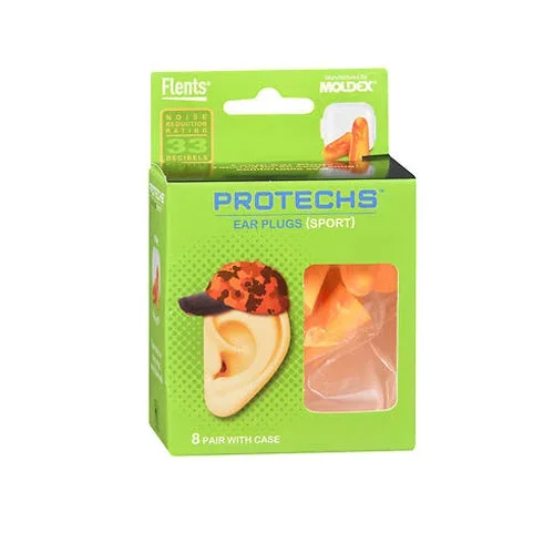 Flents, Protechs Ear Plugs Sport, 8 Each