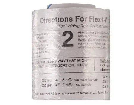 Flex-I-Wrap – Plastic Film Wrap 4 Inch X 650 Foot Standard Compression Self-adherent Closure Clear NonSterile – 081243187