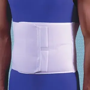Flex-Support – Abdominal Binder X-Small Hook and Loop Closure 20 to 30 Inch Waist Circumference 9 Inch Height Adult – F010832