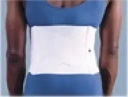 Flex- Support – Back Support One Size Fits Most Hook and Loop Closure 28 to 50 Inch Waist Circumference 9 Inch Height Adult – F003650