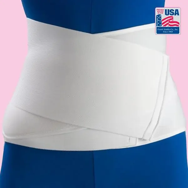 Flex-Support Contoured – Abdominal Binder One Size Fits Most Hook and Loop Closure 28 to 44 Inch Waist Circumference 8 Inch Height Adult – 2003S