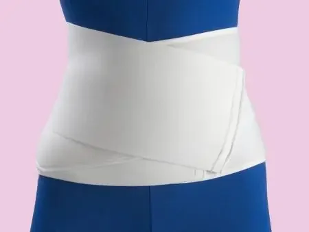 Flex-Support Contoured – Abdominal Binder One Size Fits Most Hook and Loop Closure 28 to 44 Inch Waist Circumference 10 Inch Height Adult – F020040