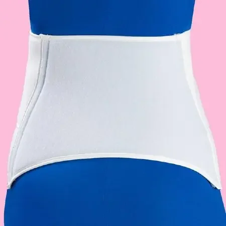 Flex-Support Contoured – Abdominal Binder X-Large Hook and Loop Closure 44 to 60 Inch Waist Circumference 12 Inch Height Adult – F020056