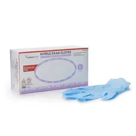 FLEXAL Comfort – Exam Glove Large NonSterile Nitrile Standard Cuff Length Textured Fingertips Blue Chemo Tested – 88FS04L