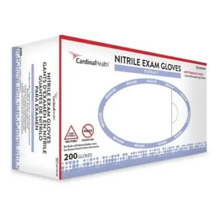 FLEXAL Nitrile – Exam Glove Large NonSterile Nitrile Standard Cuff Length Textured Fingertips Blue Chemo Tested – 88TN04L