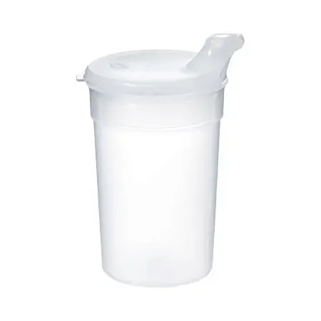 Flo-Trol – Graduated ADL Dysphagia Cup 8 oz. Clear Plastic Reusable – 745880000