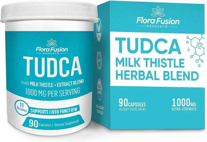 Flora Fusion Dr. Miller’s TUDCA with Milk Thistle Extract, 1000mg per Serving, Liver and Gallbladder Cleanse Supplement, Supports Liver Function, 90 Capsules (45-Day Supply)