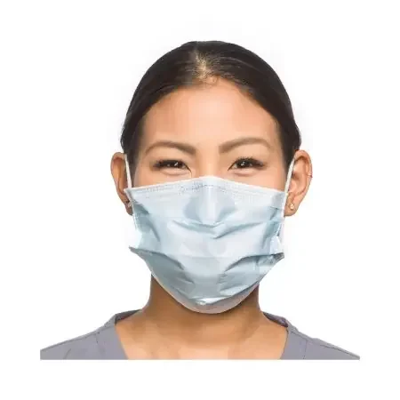 FluidShield – Procedure Mask Pleated Earloops One Size Fits Most Blue NonSterile ASTM Level 2 Adult – 62115