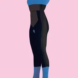 Frank Stubbs – Compression Garment Below the Knee / High Waist Black Large – F020715