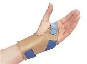 Freedom Wrist-Trainer Gauntlet – Wrist Support AliSoft Material / Nylon Left Hand Blue / Tan Small – 5720/NA/LS