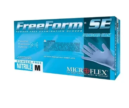 FreeForm SE – Exam Glove Small NonSterile Nitrile Standard Cuff Length Textured Fingertips Blue Not Chemo Approved – FFS-700-S