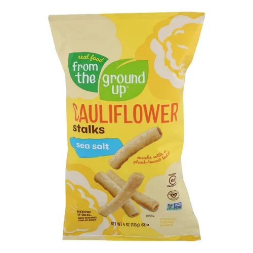 From The Ground Up, Stalk Sea Salt Cauliflwr, 4 Oz(Case Of 12)