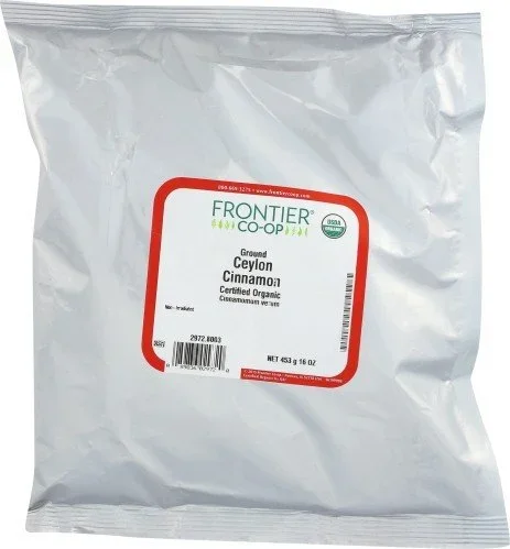 Frontier Natural Products Ceylon Cinnamon Ground Organic 16 oz Powder