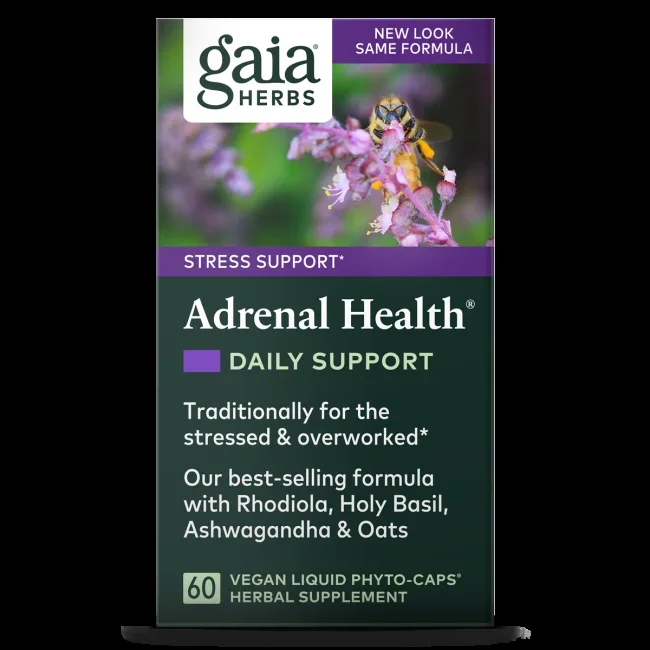 Gaia Herbs Adrenal Health Daily Support 60 Capsules