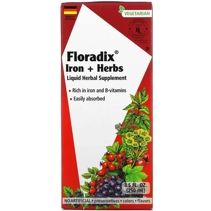 Gaia Herbs, Floradix, Iron & Herbs, 8.5 fl oz (250 ml) Liquid Extract