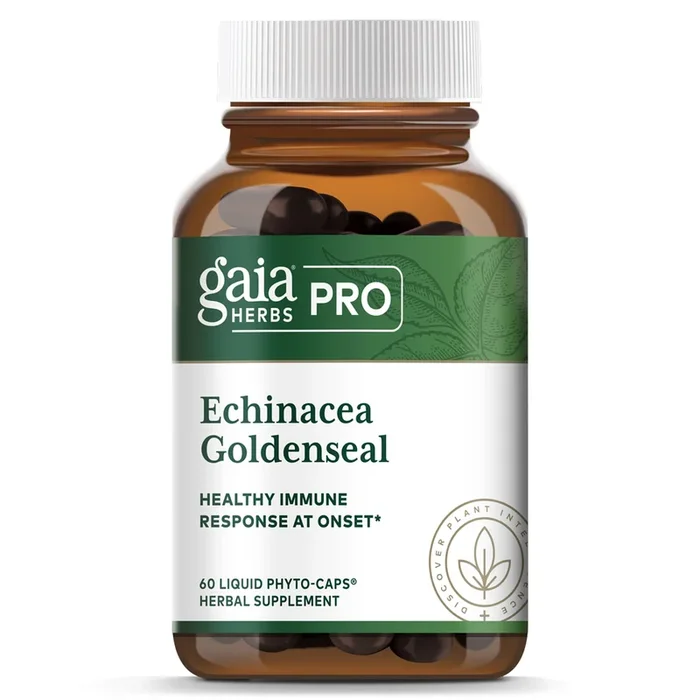 Gaia Herbs Professional solutions, Echinacea Goldenseal, 60 Liquid Phyto Caps
