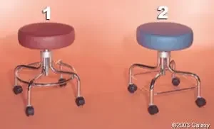 Galaxy Enterprises – Exam Stool Backless Spin Lift Screw Adjustment 4 Casters Black – 1135BLK
