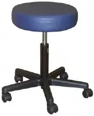 Galaxy Enterprises – Physician Stool Backless Pneumatic Height Adjustment 5 Casters Black – 1070GBK CHROME BASE