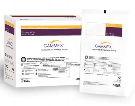 GAMMEX Non-Latex PI Textured – Surgical Glove Size 5.5 Sterile Pair Polyisoprene Extended Cuff Length Textured White Not Chemo Approved – 20688255