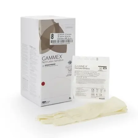 GAMMEX Non-Latex Sensitive – Surgical Glove Size 8 Sterile Pair Polychloroprene Extended Cuff Length Smooth Cream Chemo Tested – 20277280